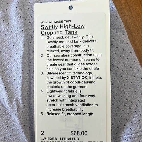 Swiftly High-Low Cropped Tank - Picture 2 of 3